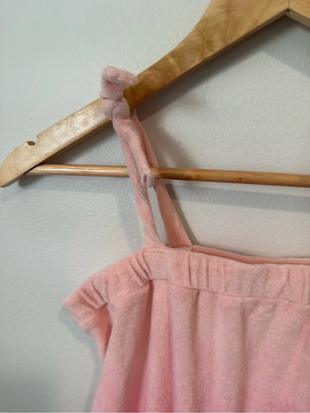 Gap Kids Pink Baby Pink Ombre Terry Cloth Cover Up Romper Pockets Size Medium